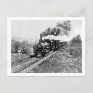 North Coast Limited Railway Train near Postcard