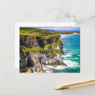 North Coast Northern Ireland: Cliffs & Ocean Holiday Postcard