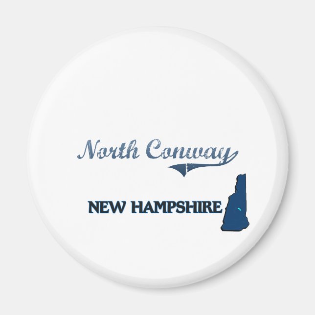 North Conway New Hampshire City Classic Magnet (Front)