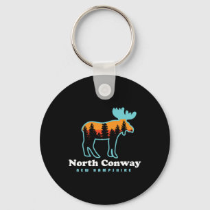 North Conway New Hampshire Moose Mountains Key Ring