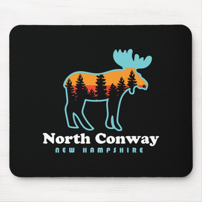North Conway New Hampshire Moose Mountains  Mouse Mat (Front)