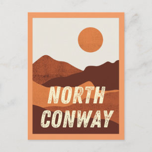 North Conway, New Hampshire Mountains Postcard