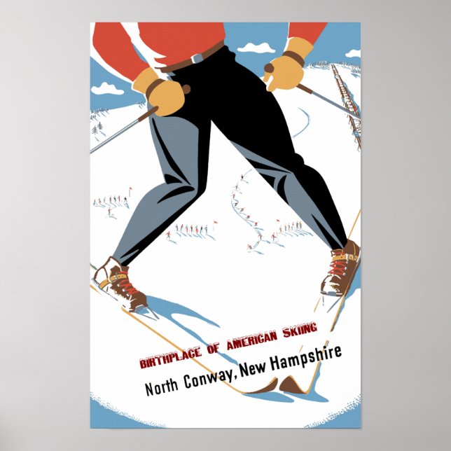 North Conway, New Hampshire travel poster (Front)