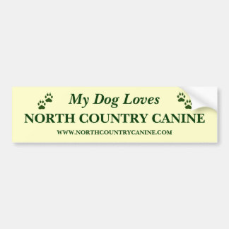 North Country Canine Bumper Sticker