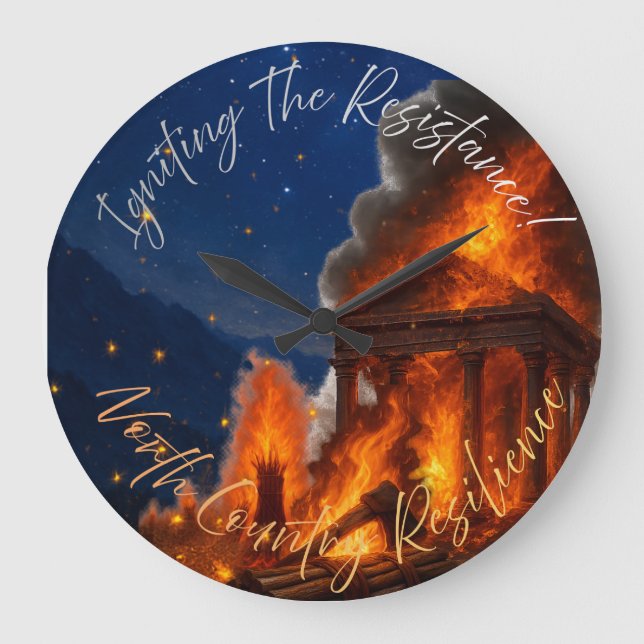 North Country Resilience Button Large Clock (Front)