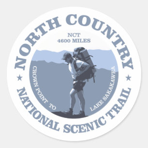 North Country Trail Classic Round Sticker