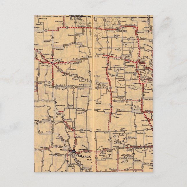 North Dakota 2 Postcard (Front)