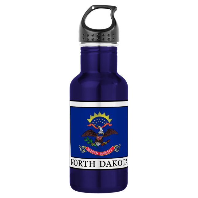 North Dakota 532 Ml Water Bottle (Front)