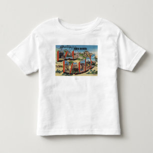 North Dakota - Badlands - Large Letter Scenes Toddler T-Shirt
