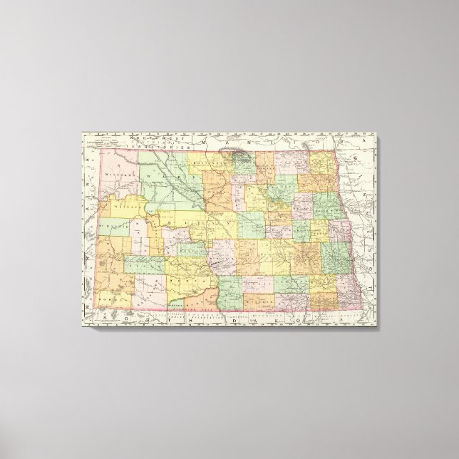 North Dakota Canvas Print (Front)