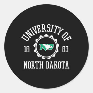 North Dakota Fighting Hawks Stamp Classic Round Sticker