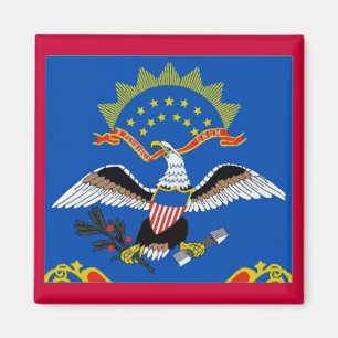 North Dakota Flag Magnet