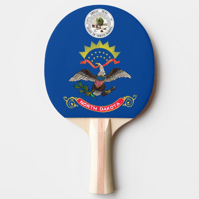 North Dakota flag Ping Pong Paddle (Front)