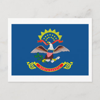 North Dakota Flag Postcard