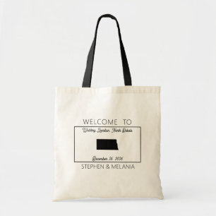 North Dakota Guests Welcome Wedding Tote Bag