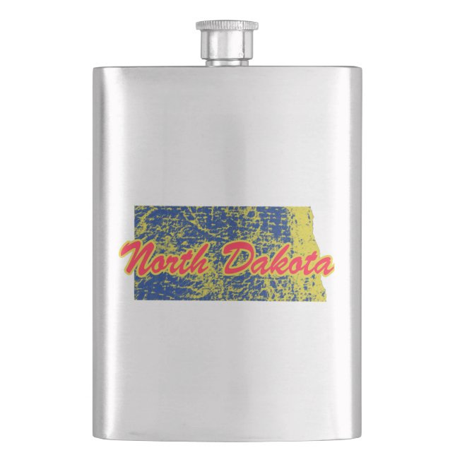 North Dakota Hip Flask (Front)