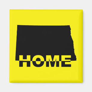 North Dakota Home Away From State Fridge Magnet