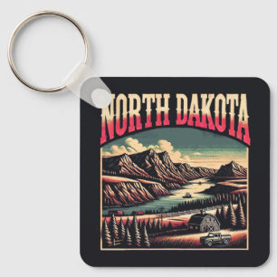 North Dakota Key Ring