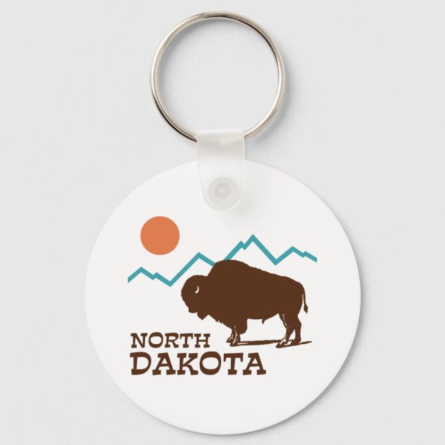 North Dakota Key Ring (Front)
