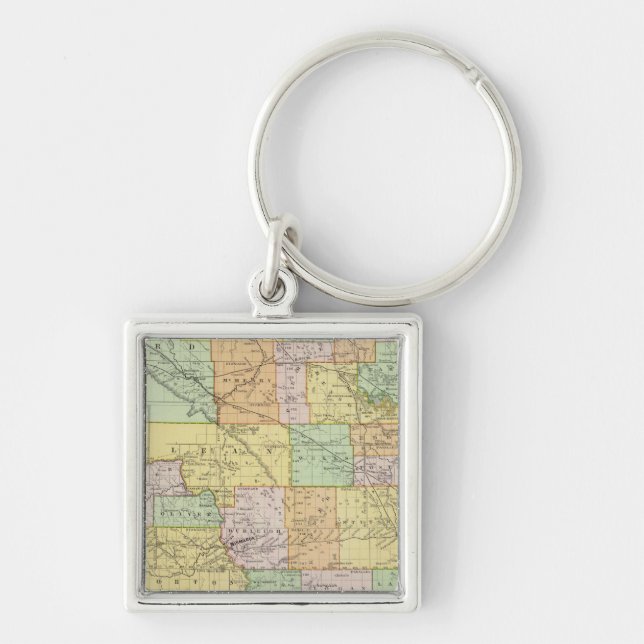 North Dakota Key Ring (Front)