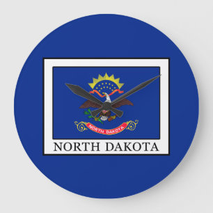 North Dakota Large Clock