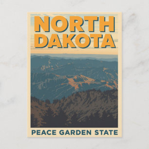 North Dakota Mountain View Postcard