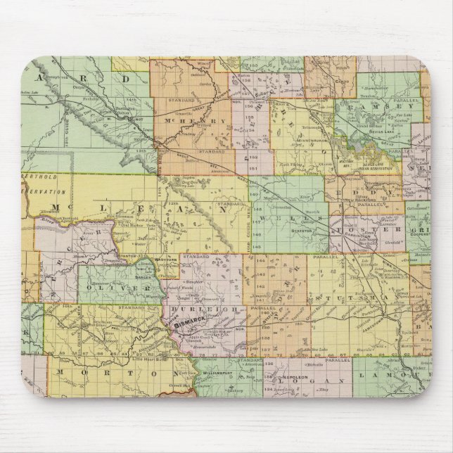 North Dakota Mouse Mat (Front)