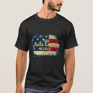 North Dakota Nd Us Flag Motto T-Shirt