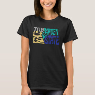 North Dakota Nd Us State Shape Motto T-Shirt