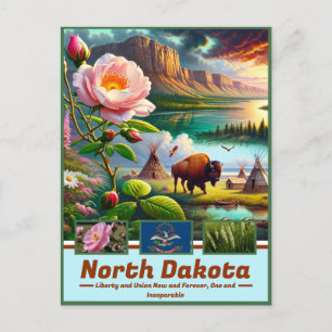North Dakota Panorama: Scenic Journey Postcard