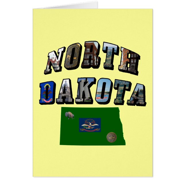 North Dakota Picture Text (Front)