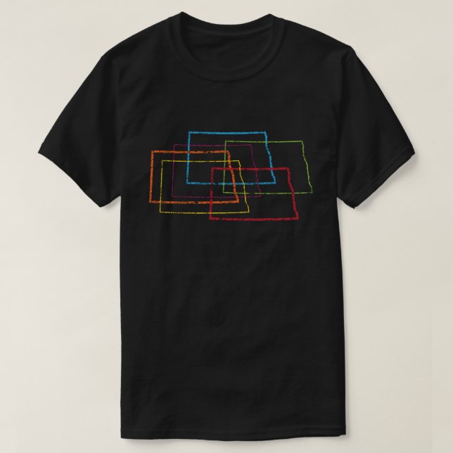 north dakota pride blur T-Shirt (Design Front)