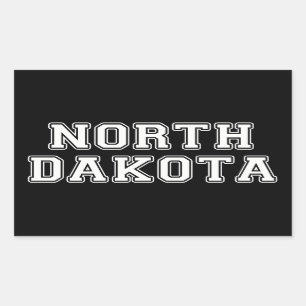 North Dakota Rectangular Sticker