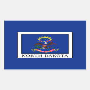 North Dakota Rectangular Sticker