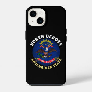 NORTH DAKOTA ROUGHRIDER STATE FLAG iPhone 14 CASE