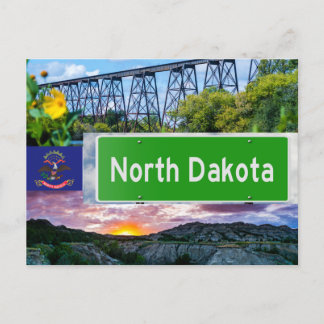 North Dakota Scenery postcard