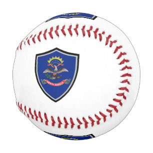 North Dakota shield flag baseball