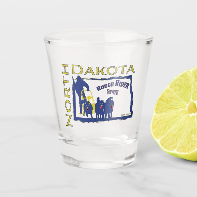 North Dakota Shot Glass (Front)