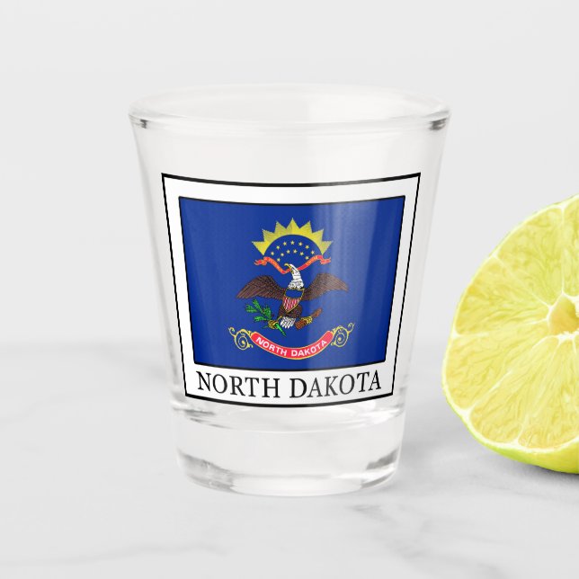 North Dakota Shot Glass (Front)