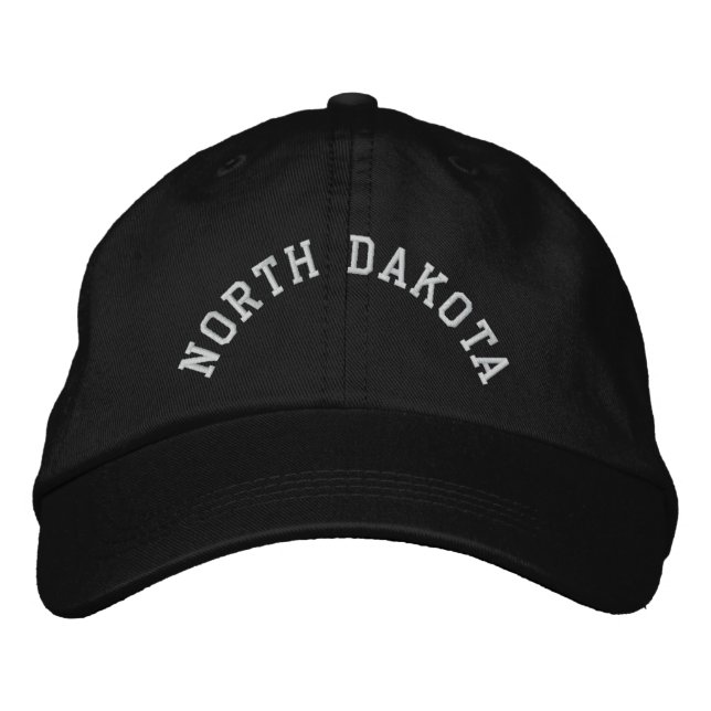 North Dakota State Embroidered Embroidered Hat (Front)