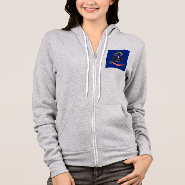 North Dakota State Flag Design Hoodie (Front)