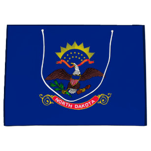 North Dakota State Flag Design Large Gift Bag