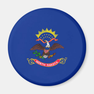North Dakota State Flag Design Magnet
