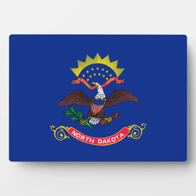 North Dakota State Flag Design Plaque (Front)