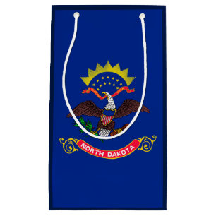 North Dakota State Flag Design Small Gift Bag