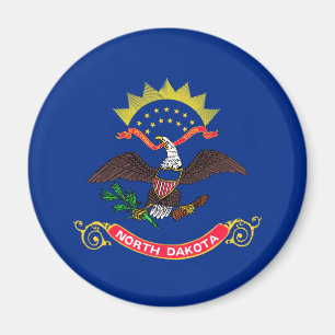 North Dakota State Flag (North Dakotan) Magnet