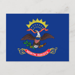North Dakota State Flag Postcard