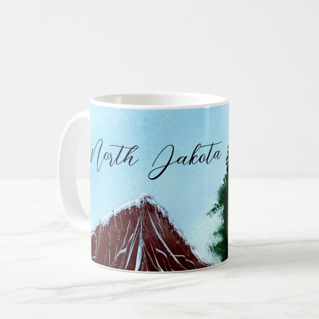 North Dakota State Mountain Runoff Coffee Mug (Front Left)