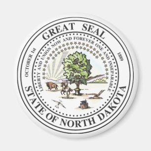 North Dakota State Seal Magnet