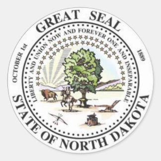 North Dakota State Seal Stickers